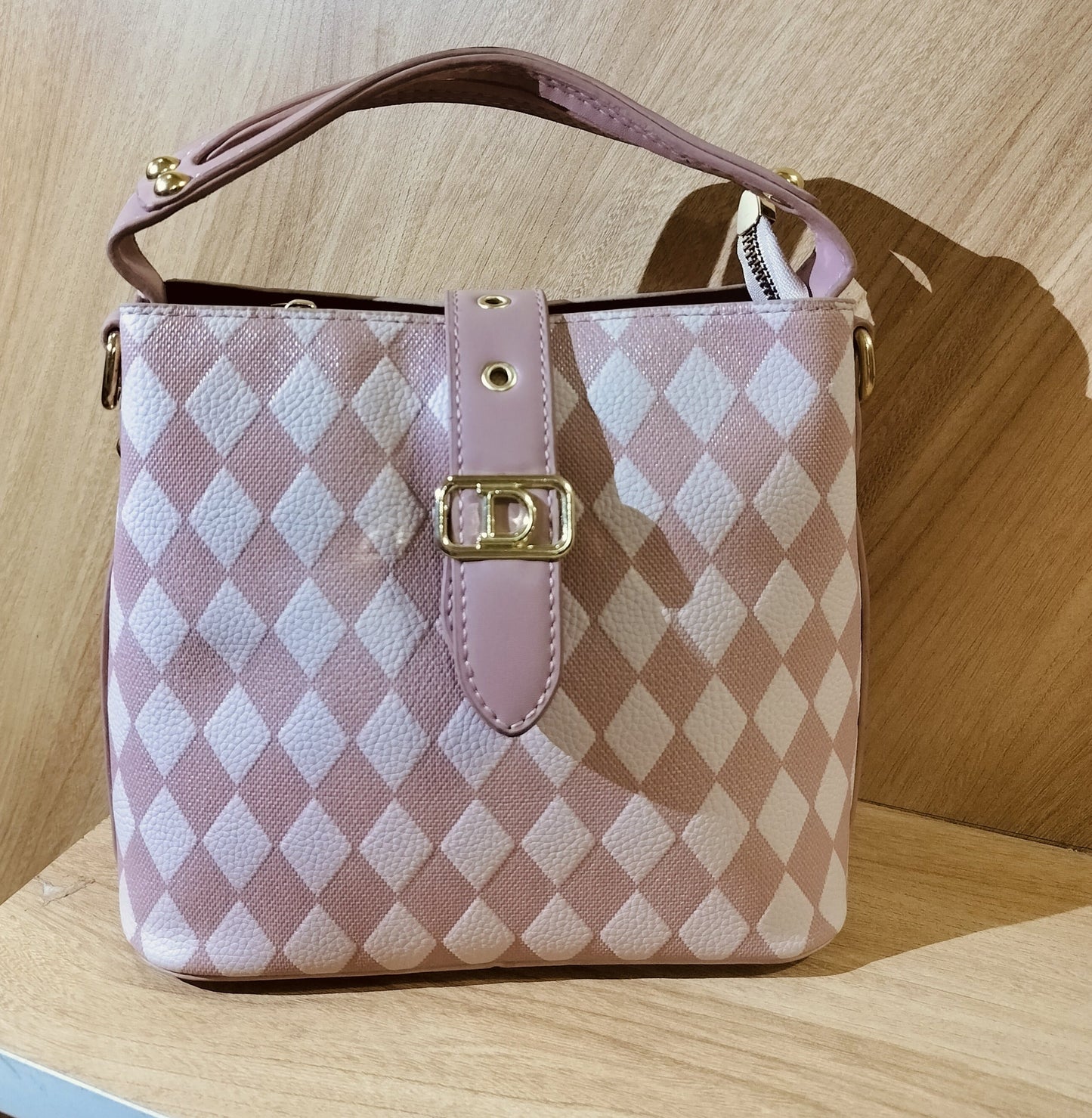 Pink Leather Purse WF 149