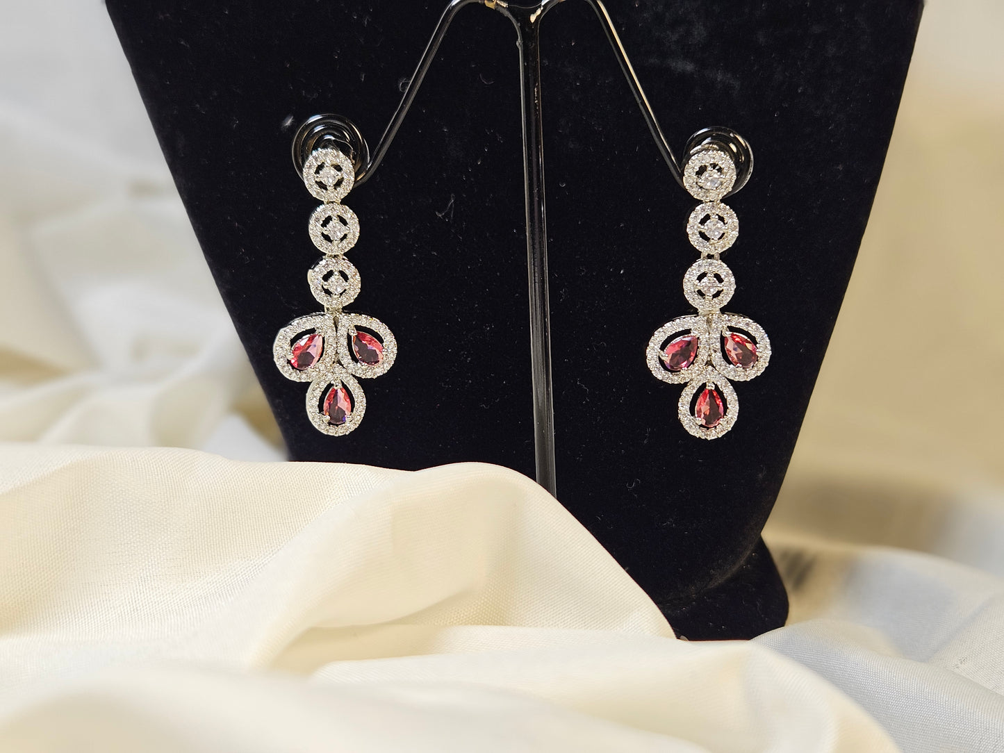 Ruby Leaf crystals party set